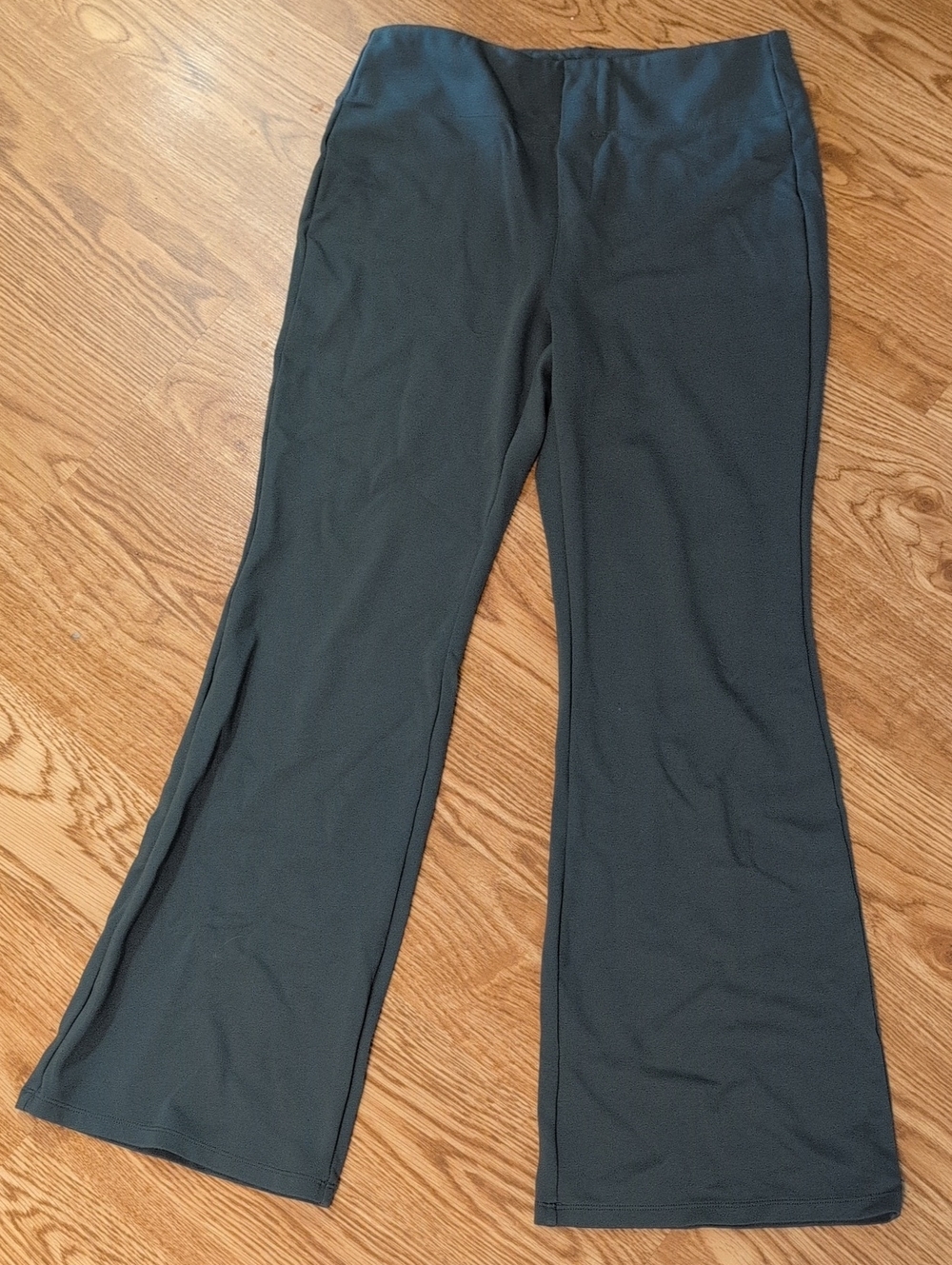 Halara Women's Flex High Waisted Flare Work Pants Chimera Gray Green Size Medium